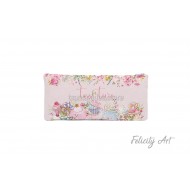 Μπομπονιέρα Βάπτισης για Δίδυμα Υφασμάτινη Κασετίνα 