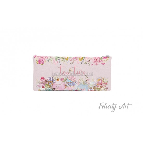 Μπομπονιέρα Βάπτισης για Δίδυμα Υφασμάτινη Κασετίνα 