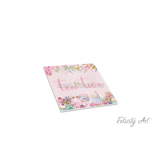 Μπομπονιέρα Βάπτισης για Δίδυμα Κεραμικό Σουβέρ με Θέμα Teapot Μπομπονιέρα Βάπτισης για Δίδυμα Κεραμικό Σουβέρ με Θέμα Teapot