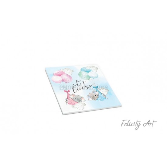 Μπομπονιέρα Βάπτισης για Δίδυμα Κεραμικό Σουβέρ με Θέμα Ελεφαντάκια Μπομπονιέρα Βάπτισης για Δίδυμα Κεραμικό Σουβέρ με Θέμα Ελεφαντάκια