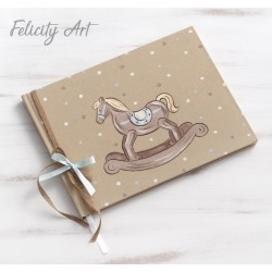 Βιβλίο Ευχών με Θέμα Καρουζέλ