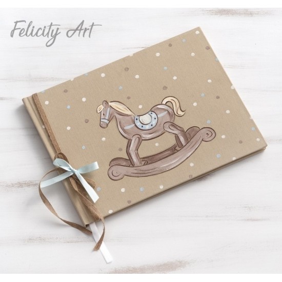 Βιβλίο Ευχών με Θέμα Καρουζέλ