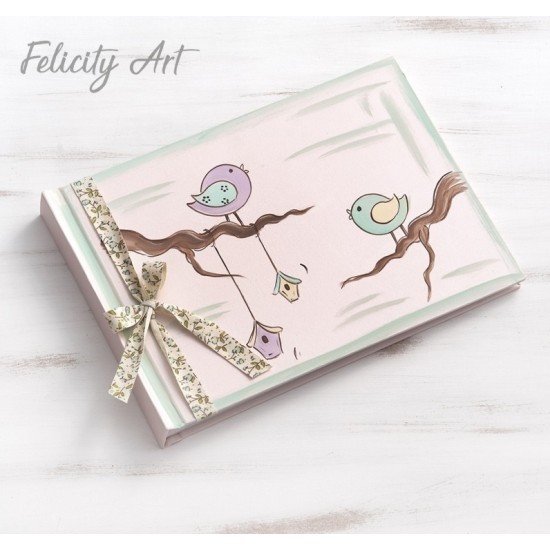 Βιβλίο Ευχών με Θέμα Πουλάκι