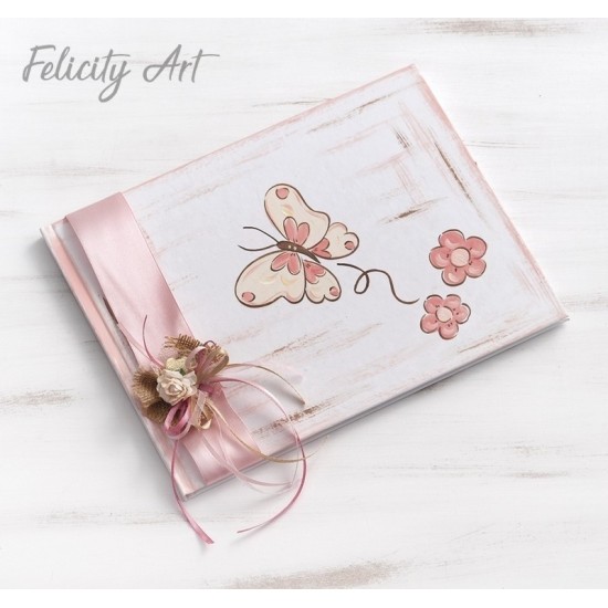 Βιβλίο Ευχών με Θέμα Πεταλούδα