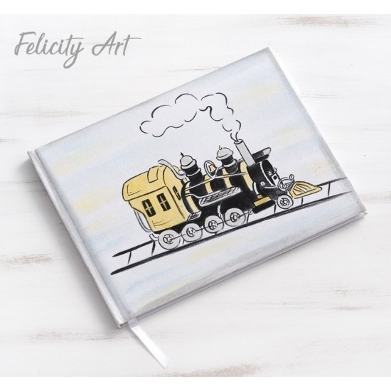 Βιβλίο Ευχών με Θέμα Τρενάκι