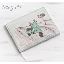 Βιβλίο Ευχών με Θέμα Βέσπα