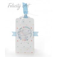 Μπομπονιέρα Βάπτισης  Αρωματικό Κερί σε Χάρτινο Τσαντάκι