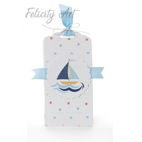 Μπομπονιέρα Βάπτισης  Αρωματικό Κερί σε Χάρτινο Τσαντάκι