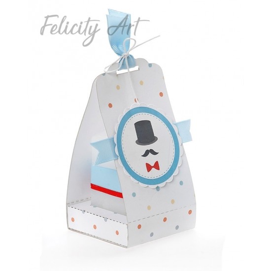 Μπομπονιέρα Βάπτισης  Αρωματικό Κερί σε Χάρτινο Τσαντάκι