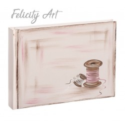 Βιβλίο Ευχών με Θέμα Βελόνα και Κλωστή