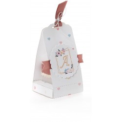  Μπομπονιέρα Βάπτισης Αρωματικό Κερί σε Χάρτινο Τσαντάκι