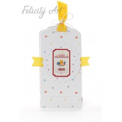 Μπομπονιέρα Βάπτισης  Αρωματικό Κερί σε Χάρτινο Τσαντάκι