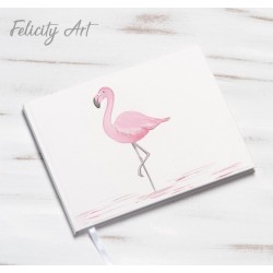 Βιβλίο Ευχών με Θέμα Φλαμίνγκο