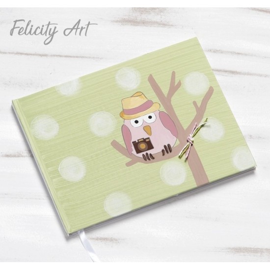 Βιβλίο Ευχών με Θέμα Κουκουβάγια