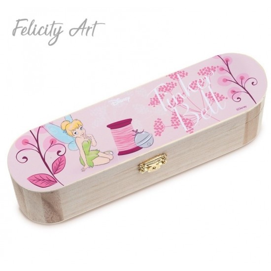 Μπομπονιέρα Βάπτισης Ξύλινη Κασετίνα Tinkerbell