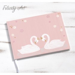 Βιβλίο Ευχών με Θέμα Κύκνος