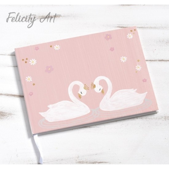 Βιβλίο Ευχών με Θέμα Κύκνος