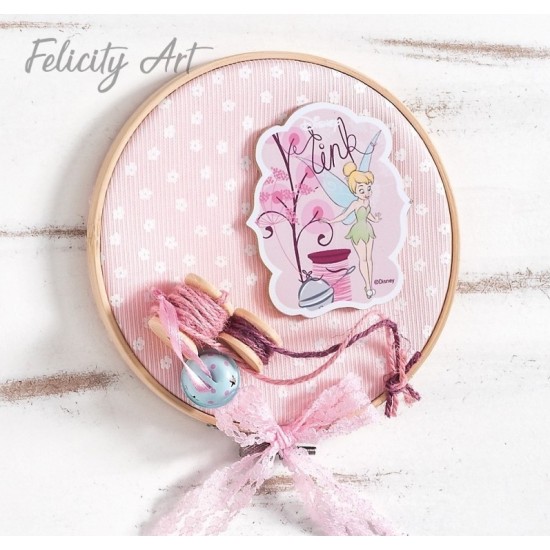 Μπομπονιέρα Βάπτισης Διακοσμητικό Τελάρο Κεντήματος Little Tink