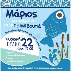 Προσκλητήριο Βάπτισης για Αγόρι με Θέμα Ψαράκι BA5104