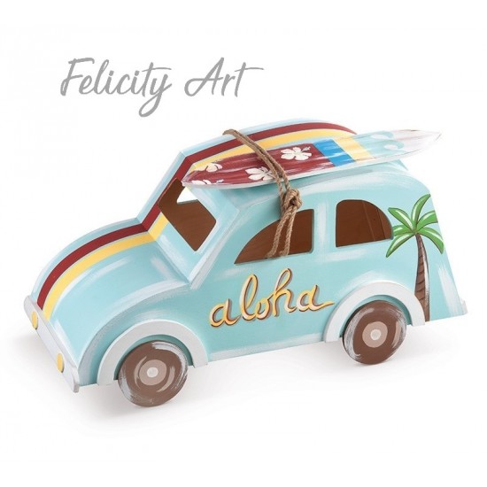 Κουτί Βαπτιστικών Σκαραβαίος με Θέμα Aloha