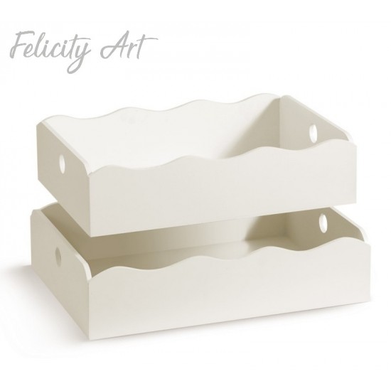 Ξύλινα Καλάθια για Μπομπονιέρες ΚΜ553