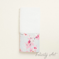 Μπομπονιέρα Βάπτισης Πετσέτα με Άνθη Αμυγδαλιάς Μπομπονιέρα Βάπτισης Πετσέτα με Άνθη Αμυγδαλιάς