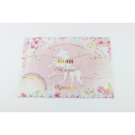 Προσκλητήριο Βάπτισης για Κορίτσι Παζλ με Θέμα Μονόκερος Προσκλητήριο Βάπτισης για Κορίτσι Παζλ με Θέμα Μονόκερος