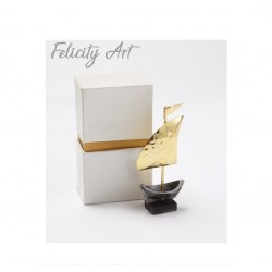 Μπομπονιέρα Βάπτισης  Καράβι Κασσίτερος