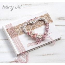 Βιβλίο Ευχών με Θέμα Κάρδιά