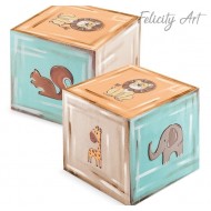 Κουτί Βαπτιστικών Κύβος Παιχνιδόκουτο