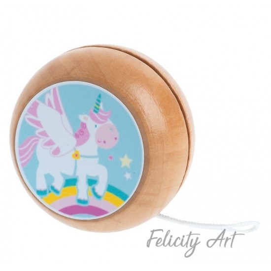 Μπομπονιέρα Βάπτισης Γιο-Γιο με Θέμα Μονόκερος