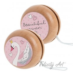 Μπομπονιέρα Βάπτισης Γιο-Γιο με Θέμα Κύκνος