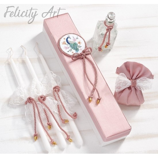 Σετ Βάπτισης για Κορίτσι με Θέμα "Παγώνι" Σετ Βάπτισης για Κορίτσι με Θέμα "Παγώνι"