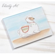 Βιβλίο Ευχών με Θέμα Μικρός Λάμα Βιβλίο Ευχών με Θέμα Μικρός Λάμα