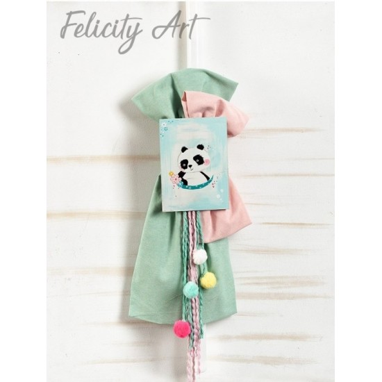 Σετ Βάπτισης για Κορίτσι με Θέμα "Panda"