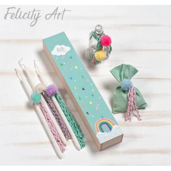 Σετ Βάπτισης για Κορίτσι με Θέμα "Panda"