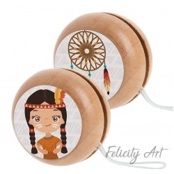 Μπομπονιέρα Βάπτισης Γιο-Γιο με Θέμα Ινδιάνα