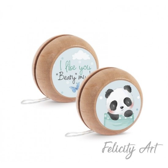 Μπομπονιέρα Βάπτισης Γιο-Γιο με Θέμα Panda