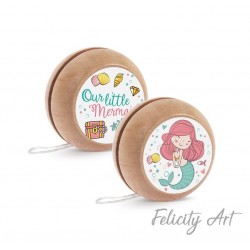 Μπομπονιέρα Βάπτισης Γιο-Γιο με Θέμα Γοργόνα