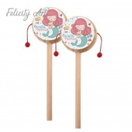 Μπομπονιέρα Βάπτισης Τυμπανάκι με Θέμα Γοργόνα