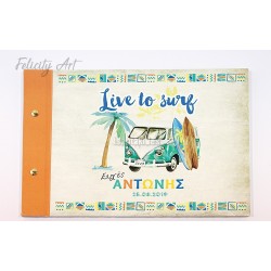 Βιβλίο Ευχών με Θέμα Surf