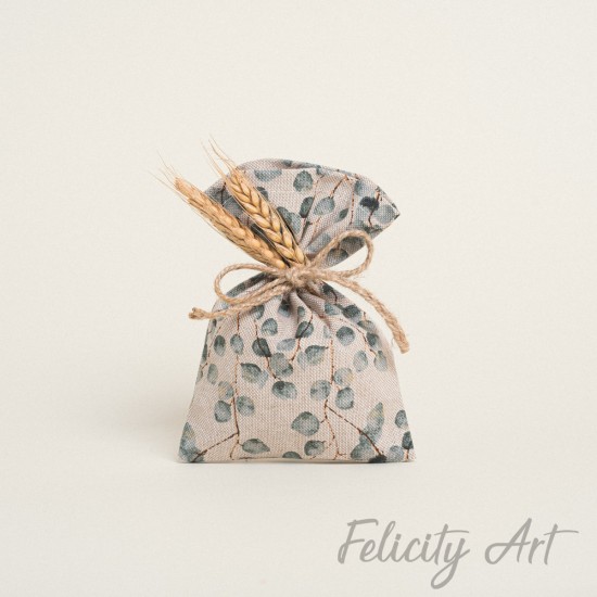  Μπομπονιέρα Βάπτισης Πουγκί 