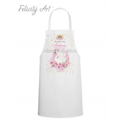 Ποδιά Νονού - Νονάς με Θέμα Κύκνος PK103