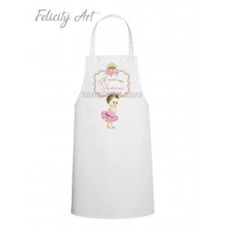 Ποδιά Νονού - Νονάς με Θέμα Μικρή Πριγκίπισσα PK105