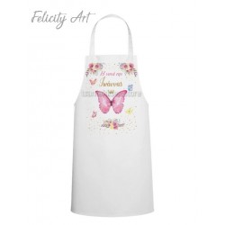 Ποδιά Νονού - Νονάς με Θέμα Πεταλούδα PK110