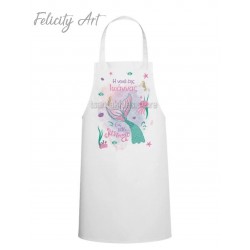 Ποδιά Νονού - Νονάς με Θέμα Γοργόνα PK112