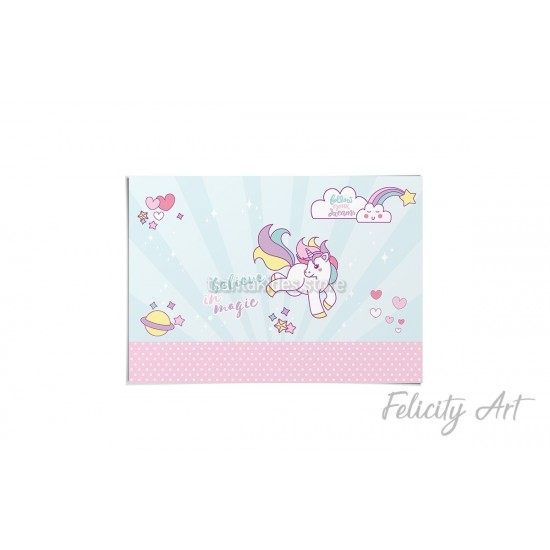 Σουπλά Βάπτισης με Θέμα Μονόκερος