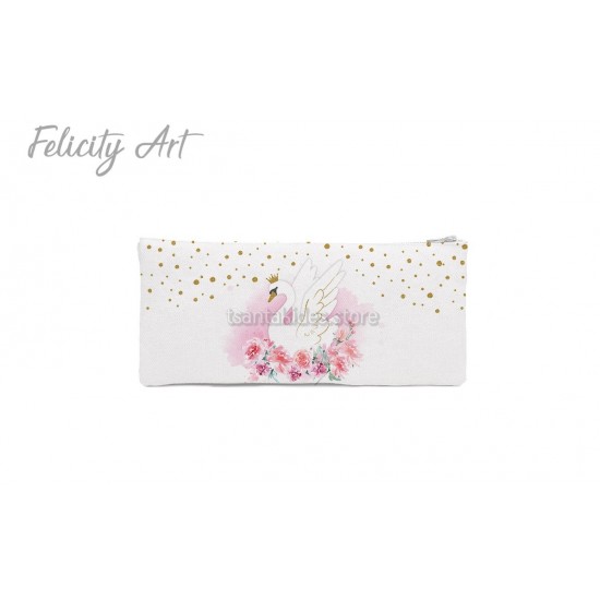 Μπομπονιέρα Βάπτισης Κασετίνα με Θέμα Κύκνος