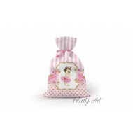 Μπομπονιέρα Βάπτισης Υφασμάτινο Πουγκί με Θέμα "Πριγκίπισσα" Μπομπονιέρα Βάπτισης Υφασμάτινο Πουγκί με Θέμα "Πριγκίπισσα"