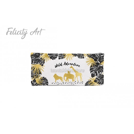 Μπομπονιέρα Βάπτισης Κασετίνα με Θέμα Ζωάκια της Ζούγκλας